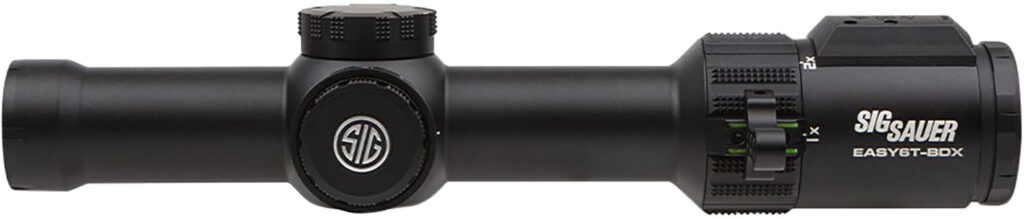 SIG Sauer EASY6-BDX 1-6x24mm LPVO with BDX-R2 reticle in black