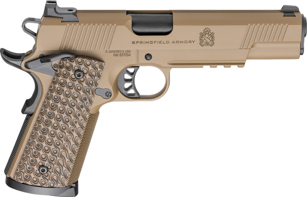Springfield Armory 1911 TRP .45 ACP 5-Inch Pistol 8+1 Rail Coyote Brown/Black product image
