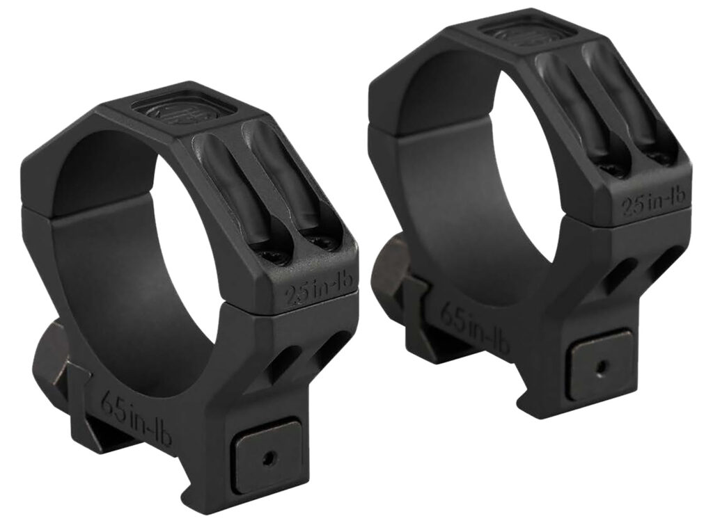 SIG ALPHA6 35mm 1.25 in Picatinny scope rings, black