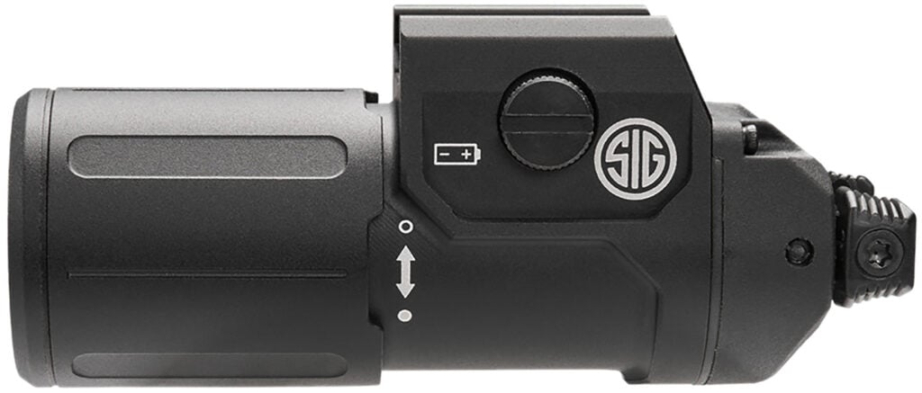 SIG FOXTROT4R rail-mounted tactical white light, black