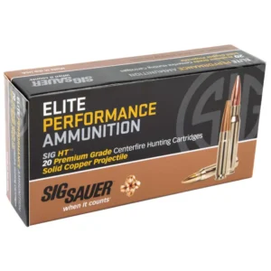 SIG Sauer Elite Hunting 6.5 Creedmoor 120gr Ammo, 20 Rounds