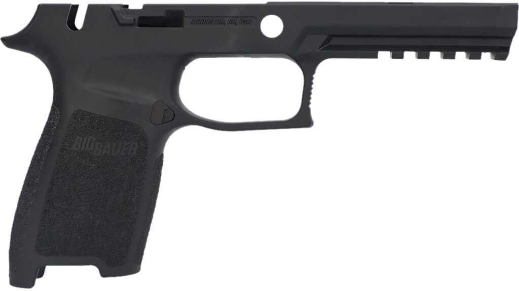 SIG Sauer P320 Grip Module, Black, Polymer, Manual Safety Cut