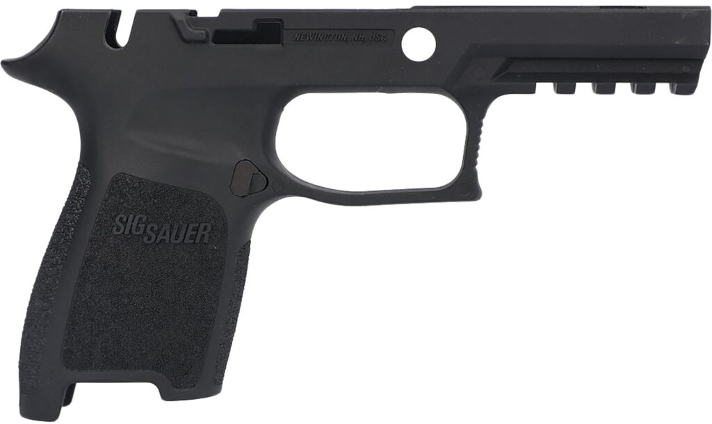 SIG Sauer P320 Grip Module, Black, Polymer, Manual Safety Cut