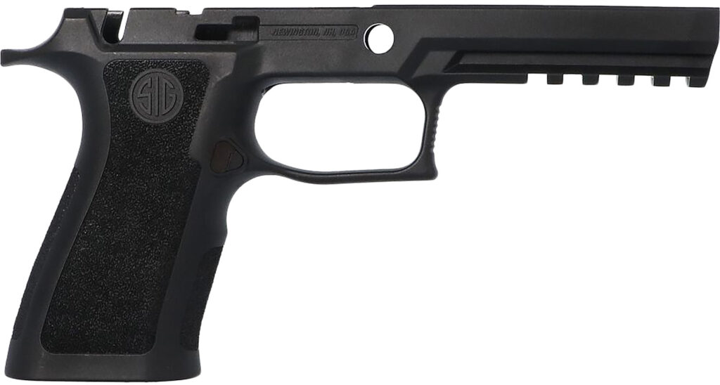 SIG Sauer P320 Grip Module, Black, Polymer, Manual Safety Cut