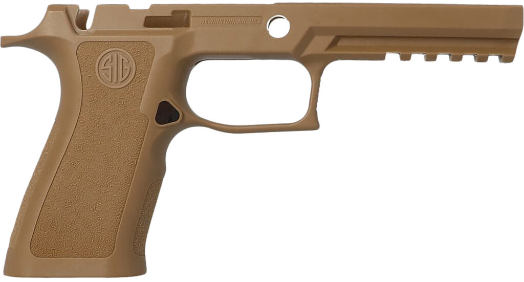 SIG Sauer P320 Grip Module, Coyote Tan, Polymer, Manual Safety Cut