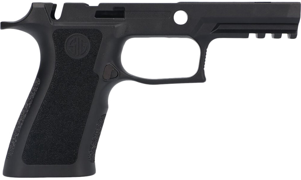 SIG Sauer P320 Grip Module, Black, Polymer, Manual Safety Cut
