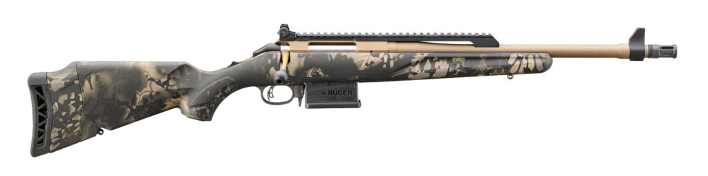 Ruger American Gen II Scout 5.56 NATO Bolt-Action Rifle, 16" Barrel, Kryptek Obskura Nox Stock