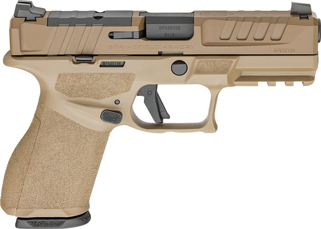 Springfield Armory Echelon 4.0C 9mm 4-Inch Pistol, Desert FDE, 10-Round, U-Dot Sights