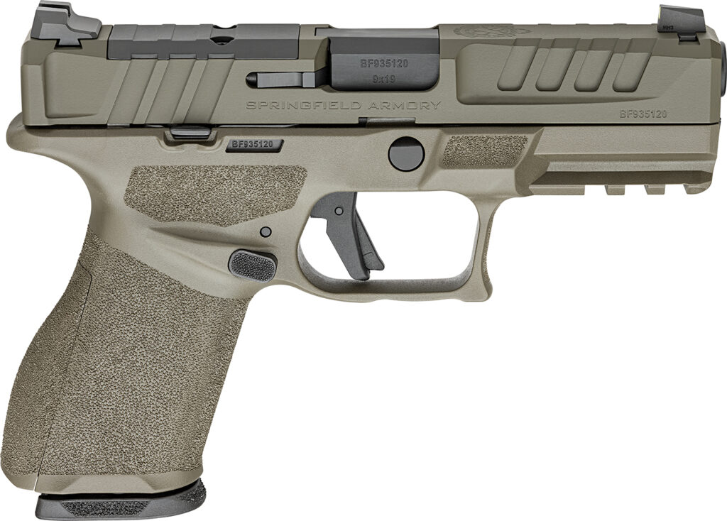 Springfield Armory Echelon 4.0C 9mm 4-Inch Pistol, OD Green, 15-Round, U-Dot Sights