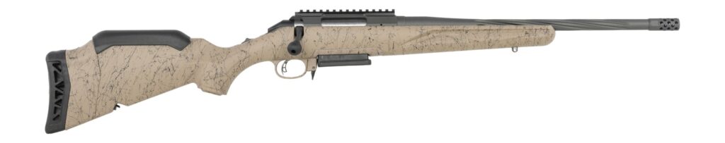 Ruger American Gen II Ranch 22 Creedmoor Bolt-Action Rifle, 16.4" Barrel, FDE Splatter Stock