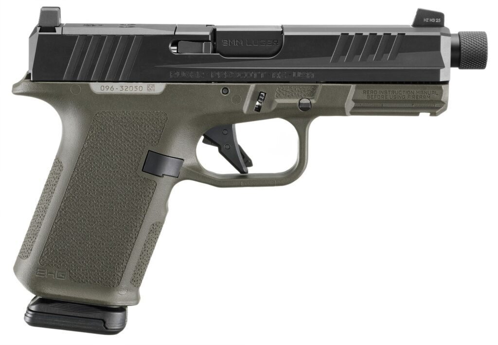 Ruger RXM 9mm Luger 4.5" Threaded Barrel 15+1 Round, OD Green product image