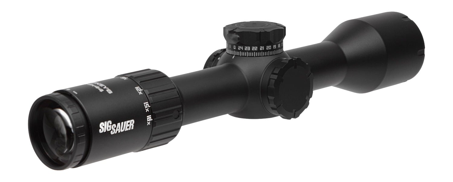 SIG WHISKEY6 3-18x44 FFP MOA Milling Hunter 2.0 riflescope, black