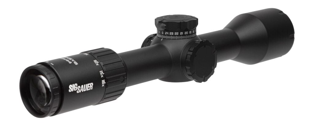 SIG WHISKEY6 3-18x44 FFP MRAD Milling Hunter 2.0 riflescope, black