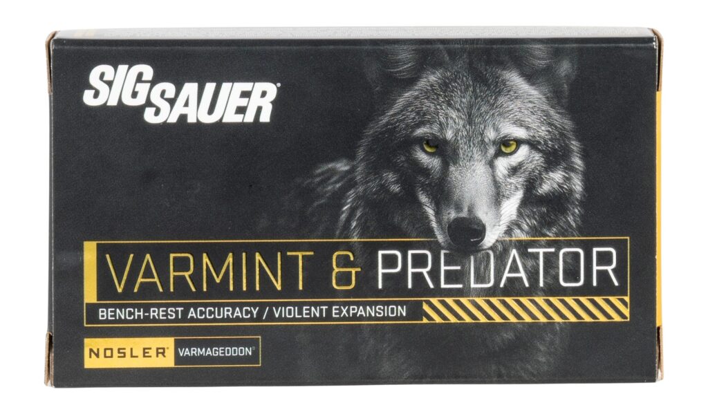 SIG Sauer Varmageddon .22-250 Rem Ammo, 20 Rounds