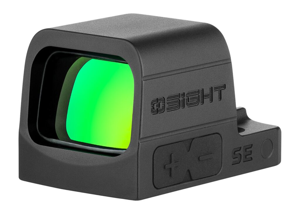 Osight SE Enclosed RMSc Green Dot Sight, 2 MOA Dot and 32 MOA Circle