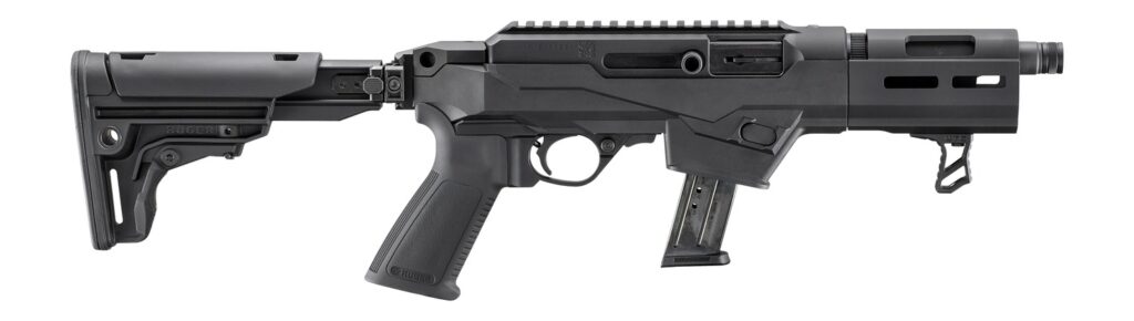 Ruger PC Carbine SBR 9mm Luger 6.50-Inch, Black Polymer Stock, M-LOK Handguard, Hard-Coat Anodized Finish, 17-Round