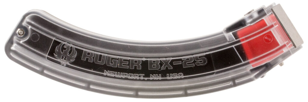 Ruger BX-25 clear 10/22 .22 LR 25-round magazine