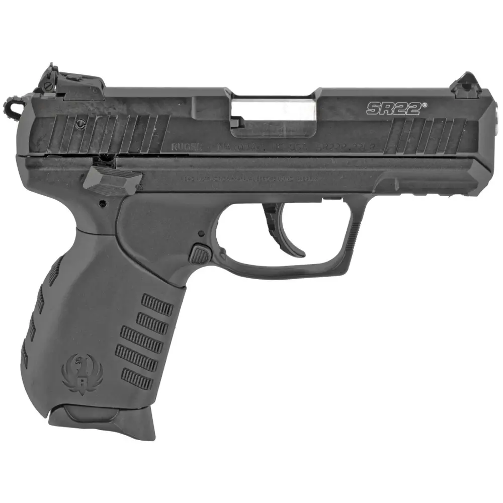 Ruger SR22 .22 LR Pistol, 3.5" Barrel, 10+1, Black, Two Magazines