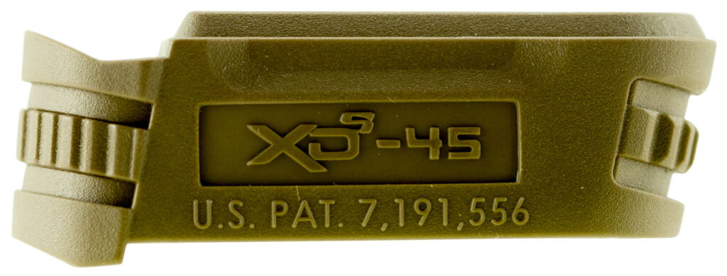 Springfield Armory XD-S .45 ACP Backstrap #1 Mid-Size Magazine Sleeve FDE