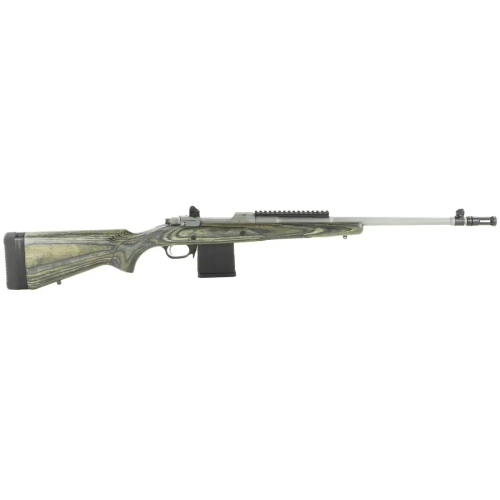 Ruger Gunsite Scout .308 Win 18.7-Inch, Left-Handed, Black Laminate Stock, Matte Stainless Finish, 10-Round