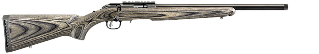 Ruger American Rimfire Target .17 HMR Rifle, 18" Threaded Barrel, Satin Blued Finish, Black Synthetic Stock, Right-Hand, 9+1