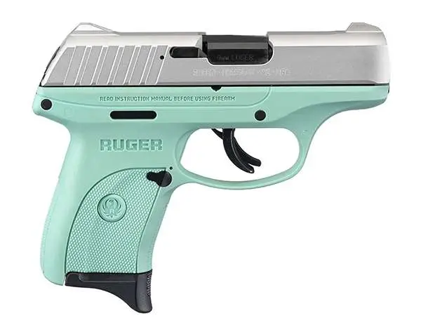 Ruger EC9s 9mm Pistol, 3.12" Barrel, 7+1, Turquoise Frame product image
