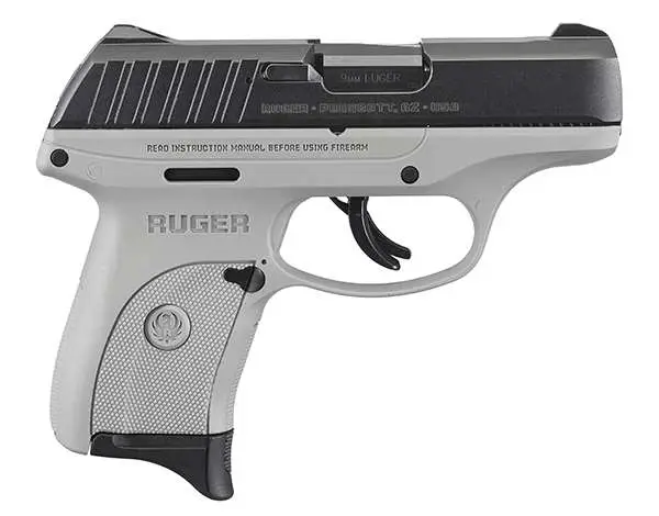 Ruger EC9s 9mm Pistol, 3.12" Barrel, 7+1, Gray Frame, Black product image