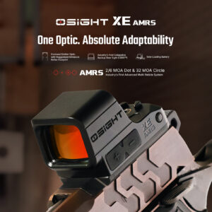 Osight XE AMRS enclosed red dot and reticle options for the Osight XE vs XR comparison