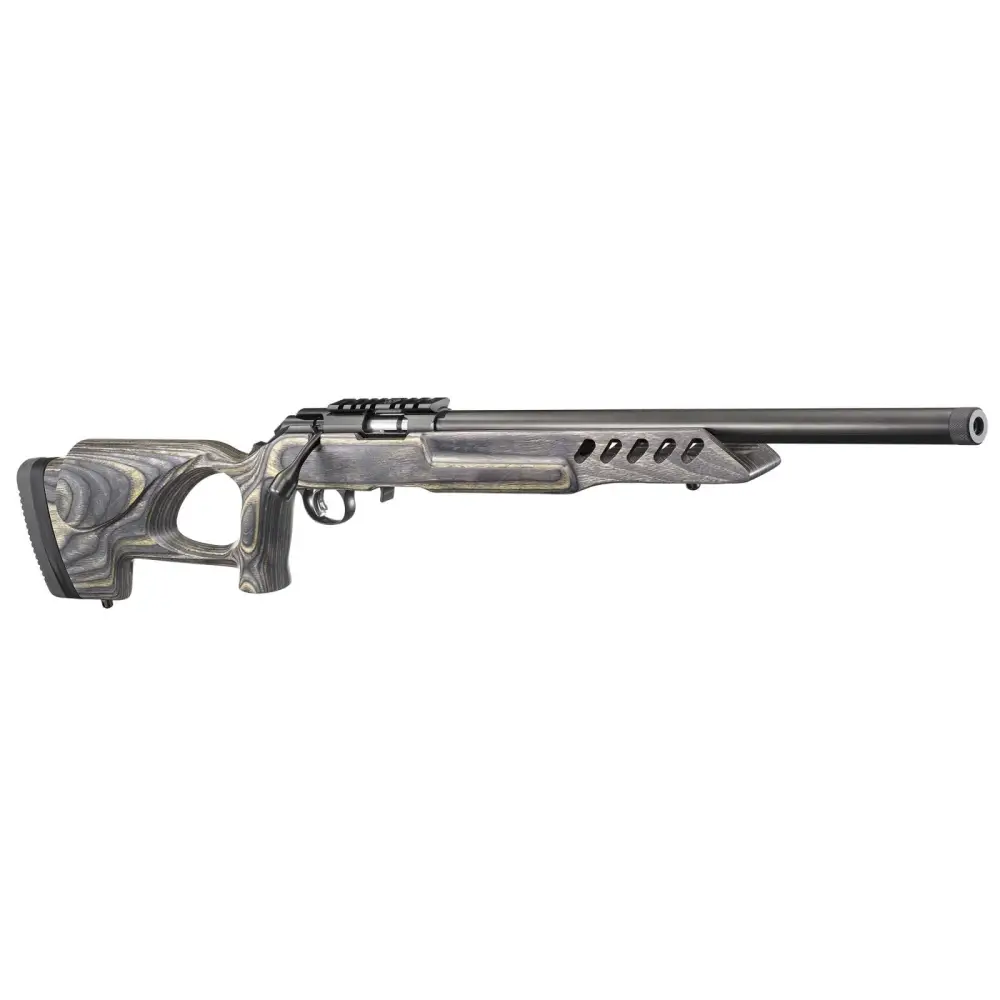 Ruger American Rimfire Target .22 LR Rifle, 18" Barrel, Black Laminate Thumbhole Stock
