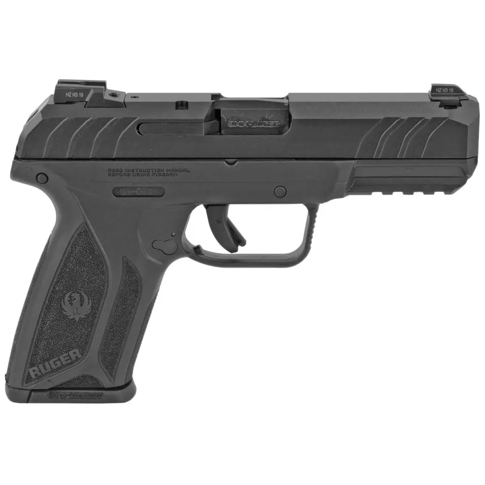 Ruger Security-9 9mm Pistol, 4" Barrel, 15+1, Black Slide, Black Frame