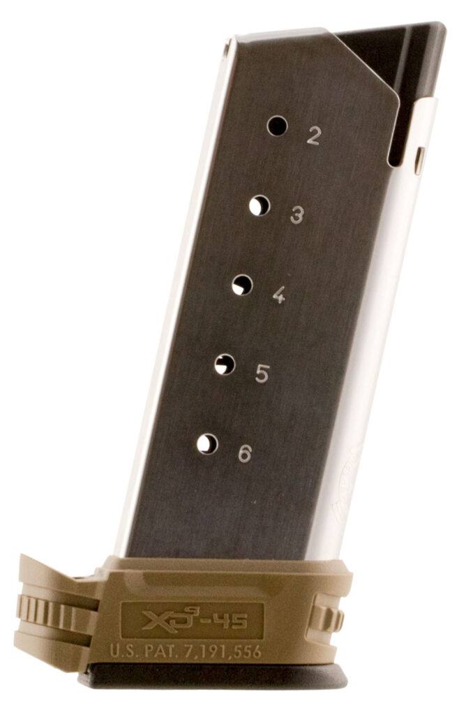 Springfield Armory XD-S .45 ACP Backstrap #1 Stainless Steel/FDE product image