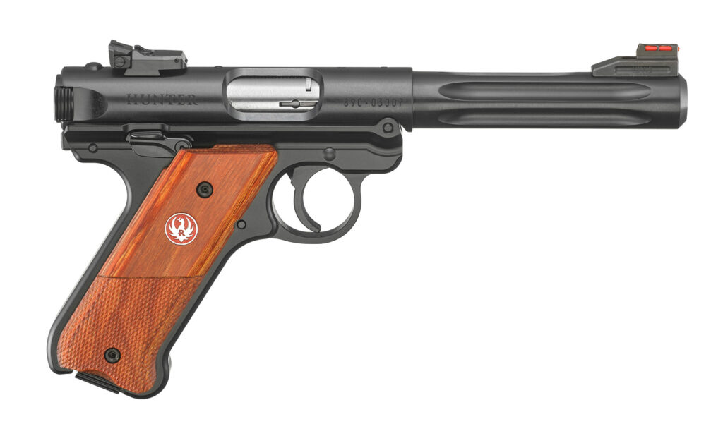 Ruger Mark IV Hunter .22 LR Pistol, Blued, 5.5" Fluted Bull Barrel, 10+1 product image