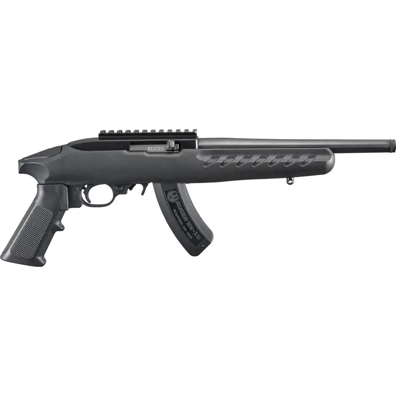 Ruger 22 Charger .22 LR pistol with 10-inch threaded barrel and Picatinny rail