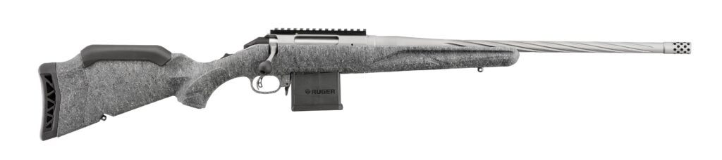 Ruger American Gen II 223 Remington Bolt-Action Rifle, 20" Threaded Barrel, Gray Synthetic Stock