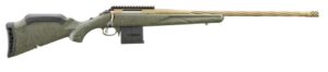 Ruger American Gen II Predator 6.5 Grendel Bolt-Action Rifle, 22" Barrel, Green Splatter Stock