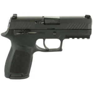 SIG Sauer P320 Compact 9mm Pistol, 3.9" Barrel, MA Compliant / Manual Safety, Black, 10-Round