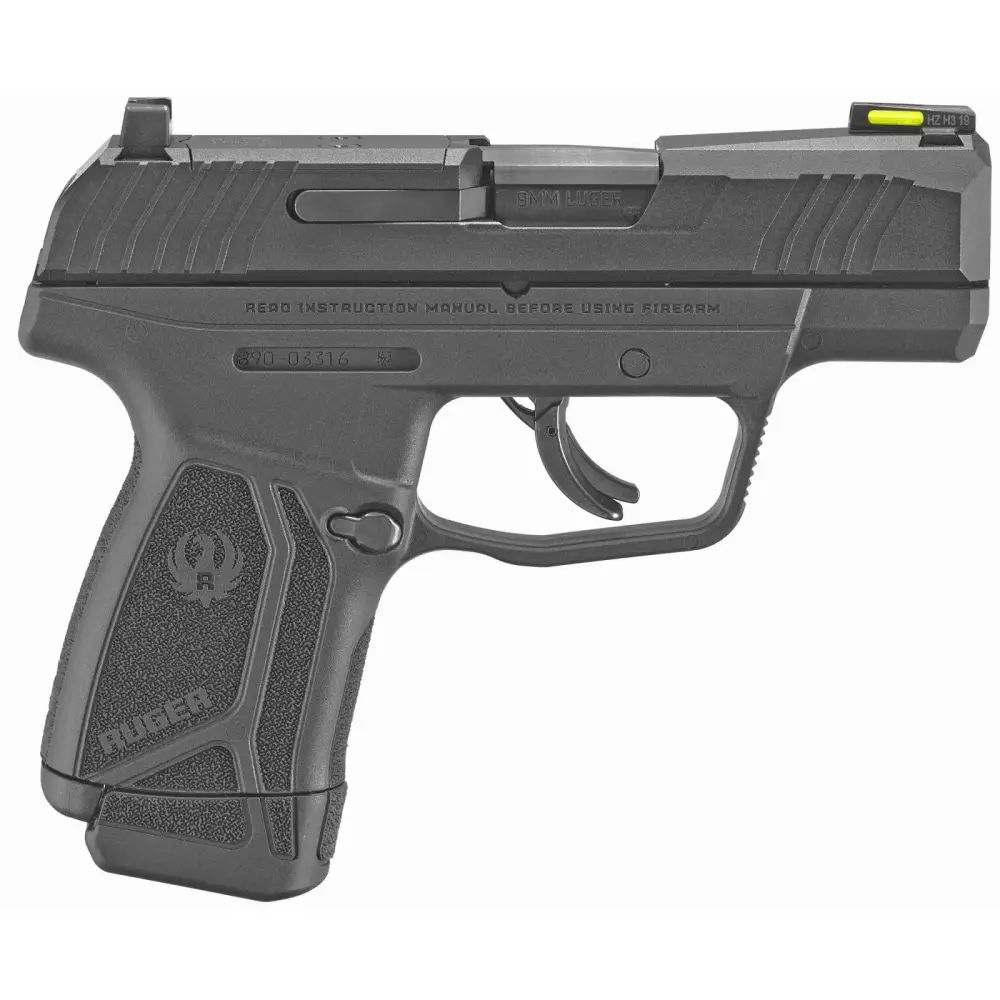 Ruger Max-9 9mm Pistol, 3.2" Barrel, 12+1, Black Slide, Black Frame