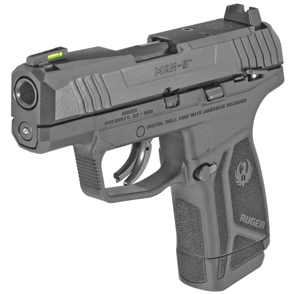 Ruger Max-9 9mm Pistol, 3.2" Barrel, 12+1, Black Slide, Black Frame - Image 2