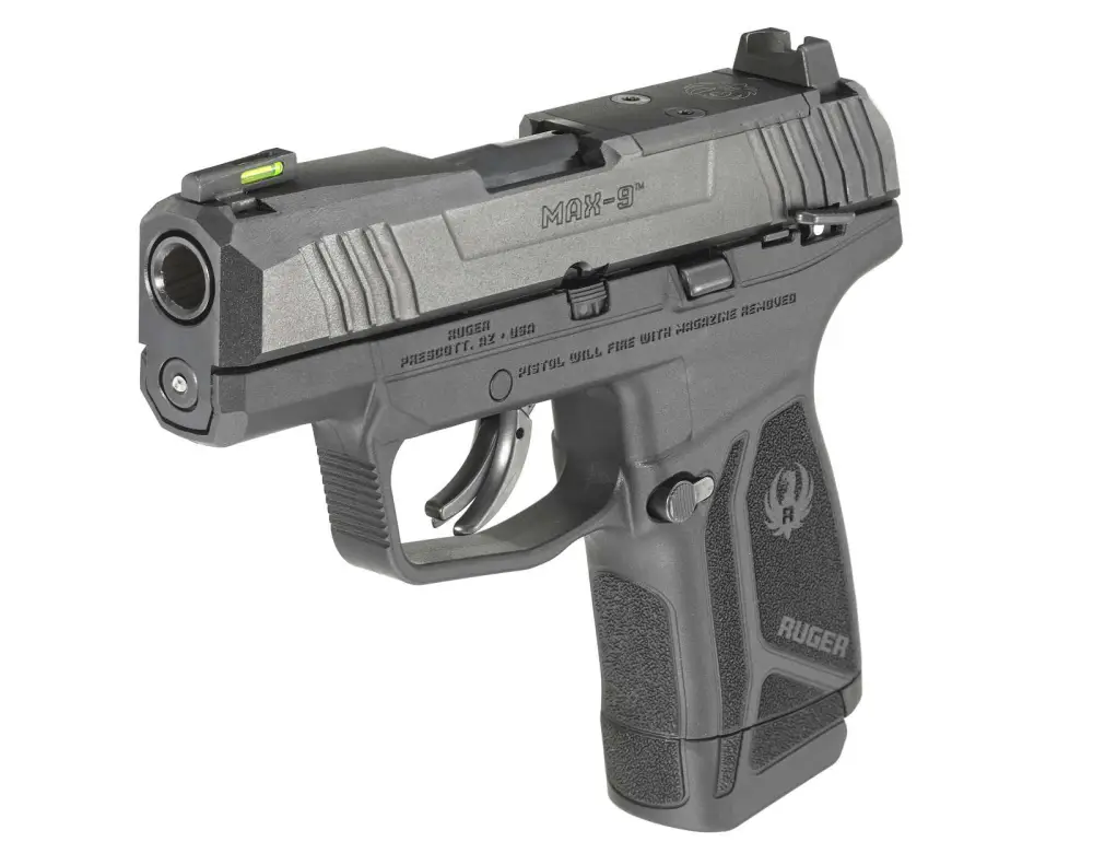 Ruger Max-9 9mm Pistol, 3.2" Barrel, 12+1, Black Slide, Black Frame - Image 3