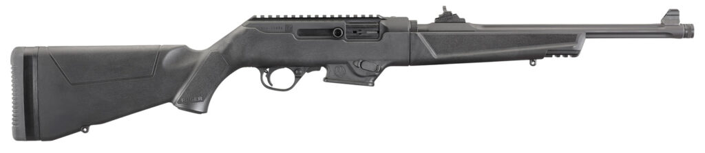 Ruger PC Carbine 9mm Luger 16.12-Inch, Black Synthetic Stock, Hard-Coat Anodized Finish, 17-Round, Model 19100
