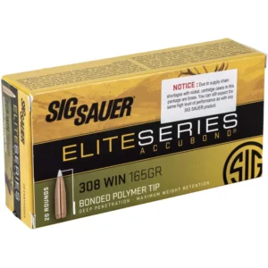 SIG Sauer .308 Win 165gr AccuBond Ammo, 20 Rounds