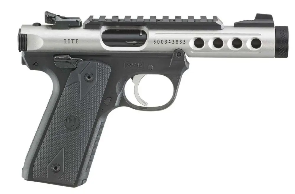 Ruger Mark IV 22/45 Lite .22 LR Pistol, Clear Anodized, 4.4" Barrel, 10+1 product image