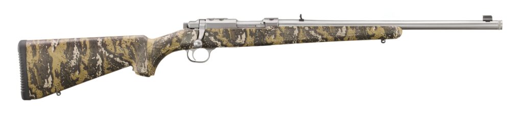 Ruger 77/357 .357 Mag, Camo Stock, Stainless Finish