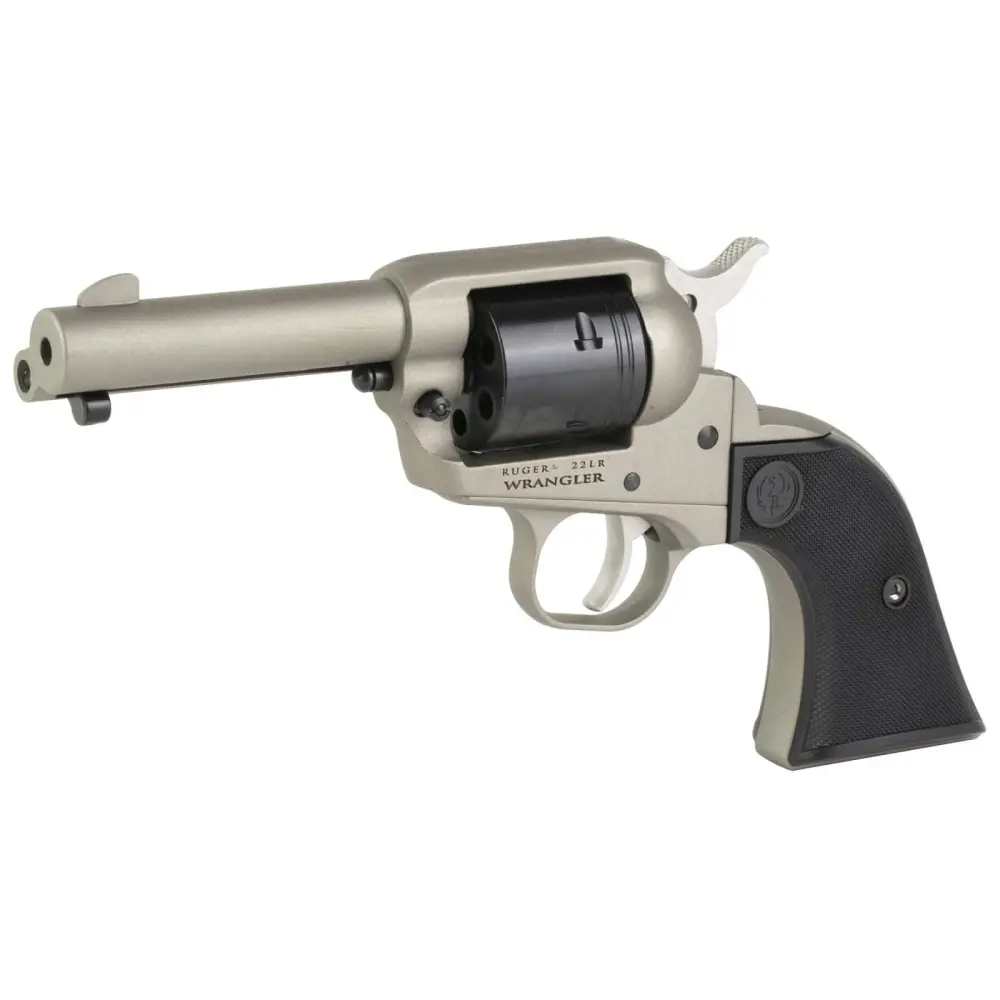 Ruger Wrangler .22 LR Revolver, 3.75" Barrel, Silver Cerakote - Image 2