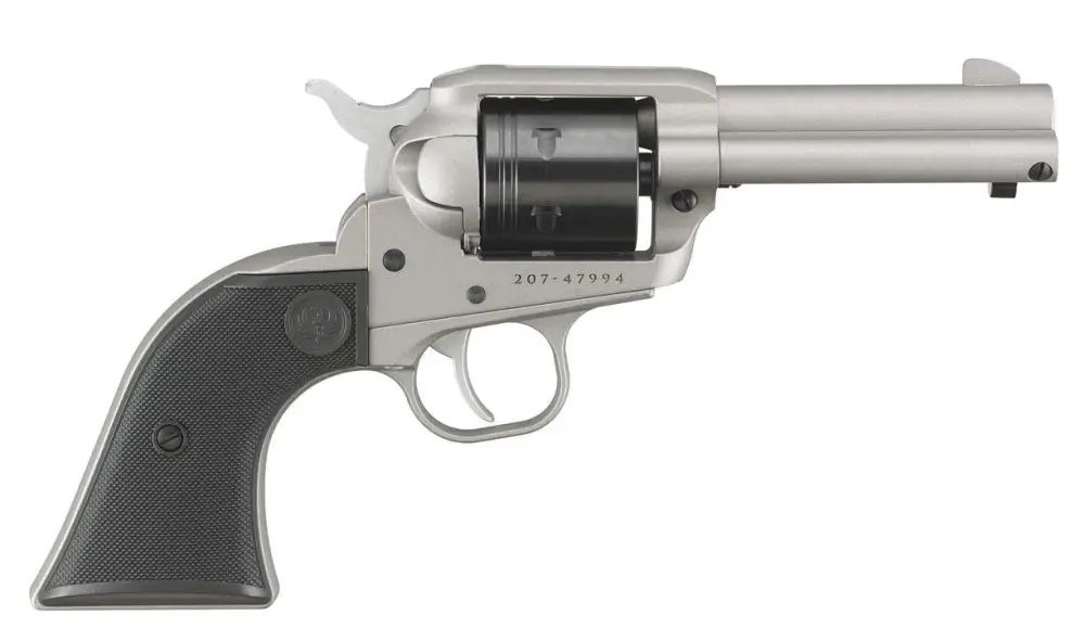 Ruger Wrangler .22 LR Revolver, 3.75" Barrel, Silver Cerakote - Image 3