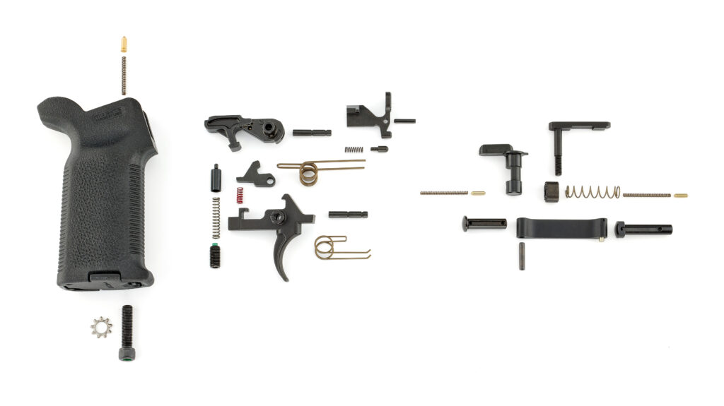 Ruger AR Lower Parts Kit Elite 452 with MOE-K2 Grip