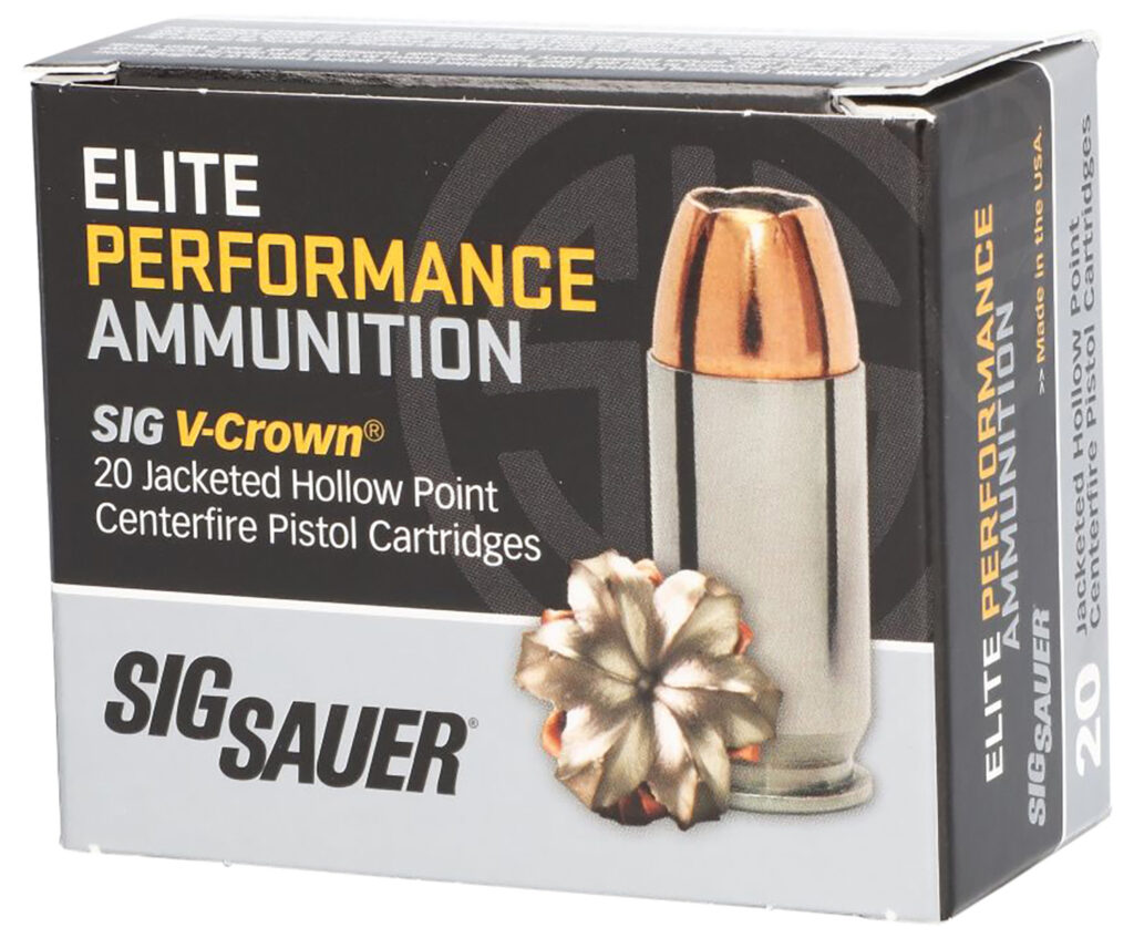 SIG Sauer V-Crown .40 S&W 165gr JHP Ammo, 20 Rounds