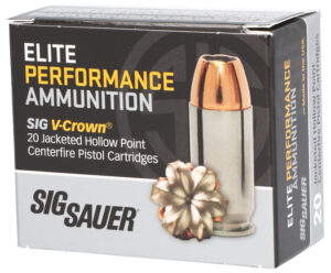 SIG Sauer V-Crown .40 S&W 165gr JHP Ammo, 20 Rounds