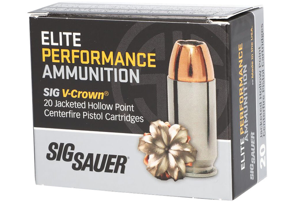 SIG Sauer V-Crown .40 S&W 180gr JHP Ammo, 20 Rounds