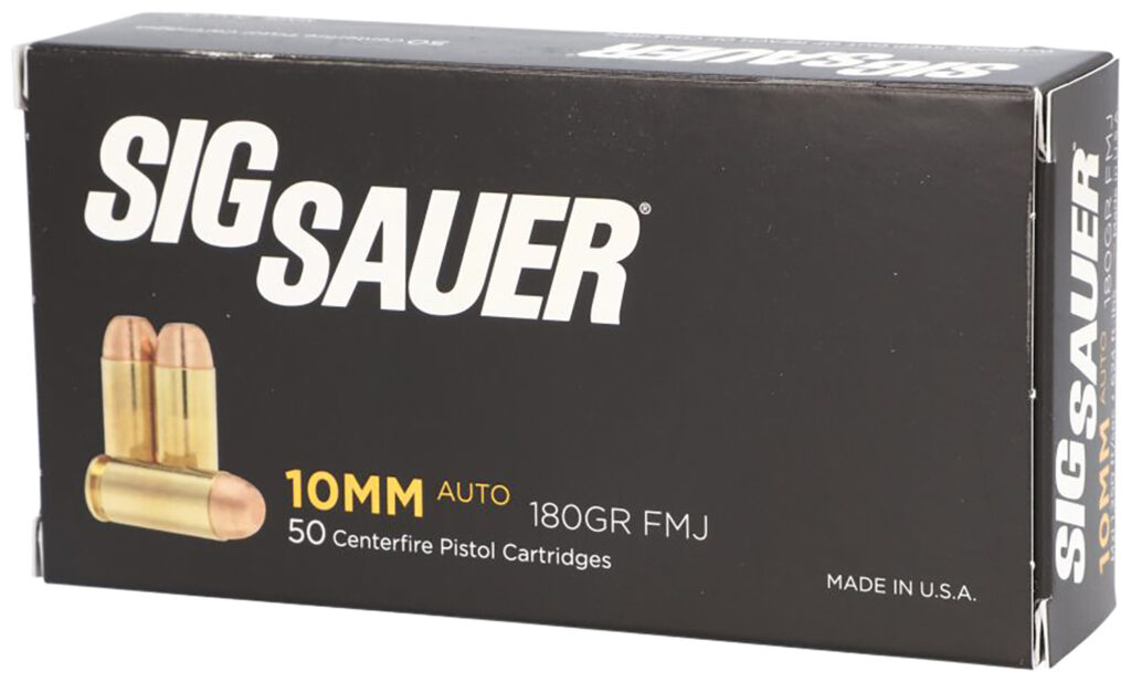SIG Sauer Elite Ball 10mm Auto 180gr FMJ Ammo, 50 Rounds